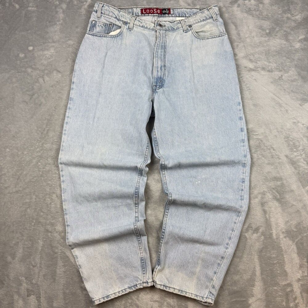 Vintage 1995 Levi’s SilverTab Loose Jeans Made in USA Light Wash W38 L30